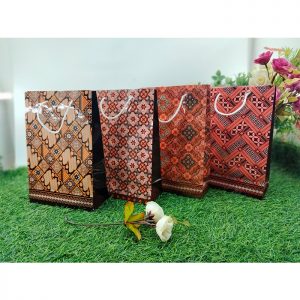 Tas Kertas Laminasi Motif Batik Belanja Kado Souvenir Ap2T Batik