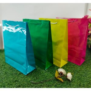 Tas Kertas Laminasi Polos Aneka Warna Belanja Kado Souvenir Ap3+ Polos Warna