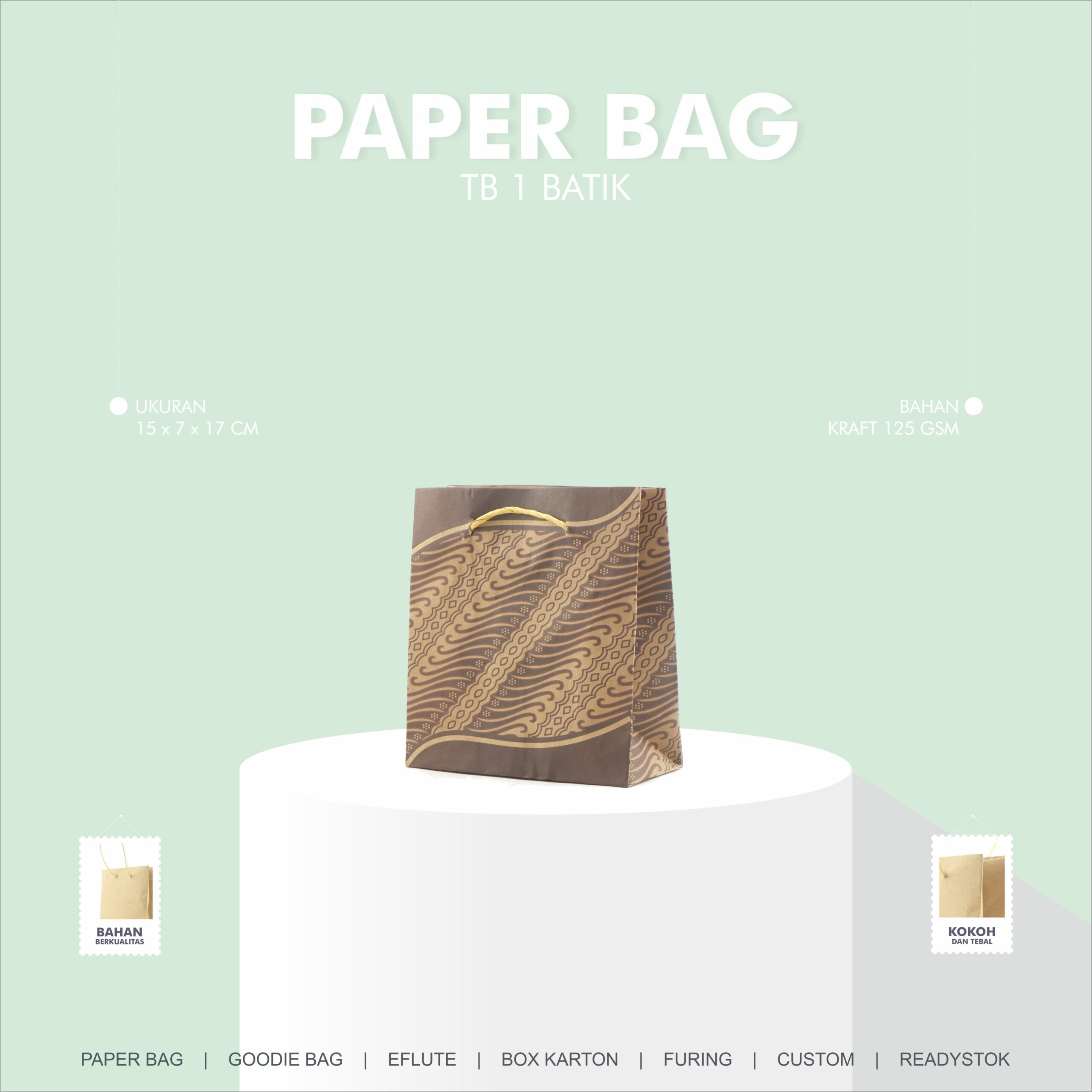 Taskertas Paperbag TB 1 Batik